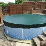 12FT ROUND ABOVE GROUND SWIMMING POOL WINTER DEBRIS COVER 