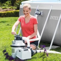 Intex Sand Filter Pump 220-240 Volt (26644BS) For Intex Swimming Pools