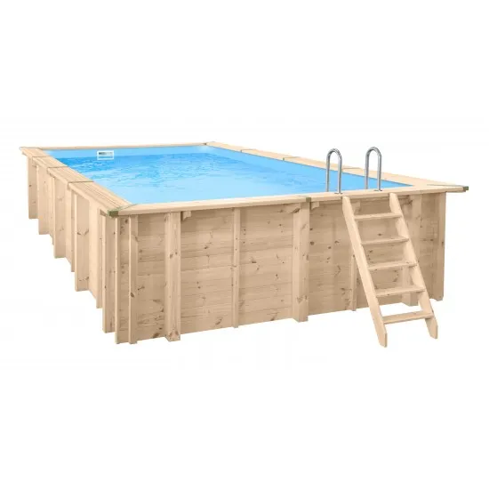 Rectangular Wooden Pool BALI WOODEN POOL KIT 7,90 X 4,00 RECTANGULAR