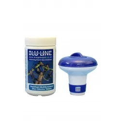 BLU LINE SMALL DISPENSER WITH 50 ULTIMATE CHLORINE TABLETS 20G BLU LINE SMALL DISPENSER WITH 50 ULTIMATE CHLORINE TABLETS 20G